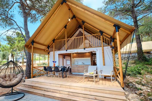 乡野帐篷-高颜值实木结构复式
